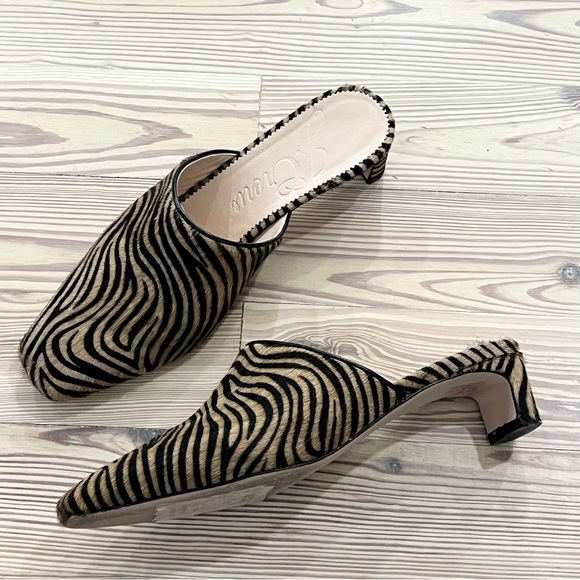 J Crew Layla mule heels in calf hair - Picture 2 of 5